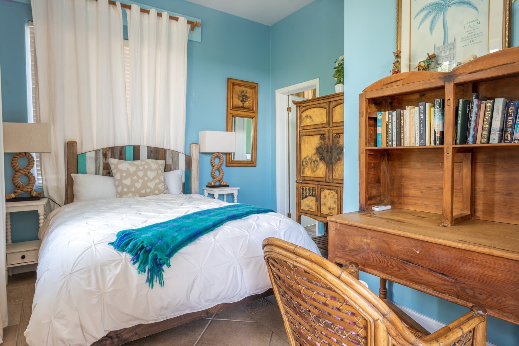 The villa above its turquoise cove in Little Exuma