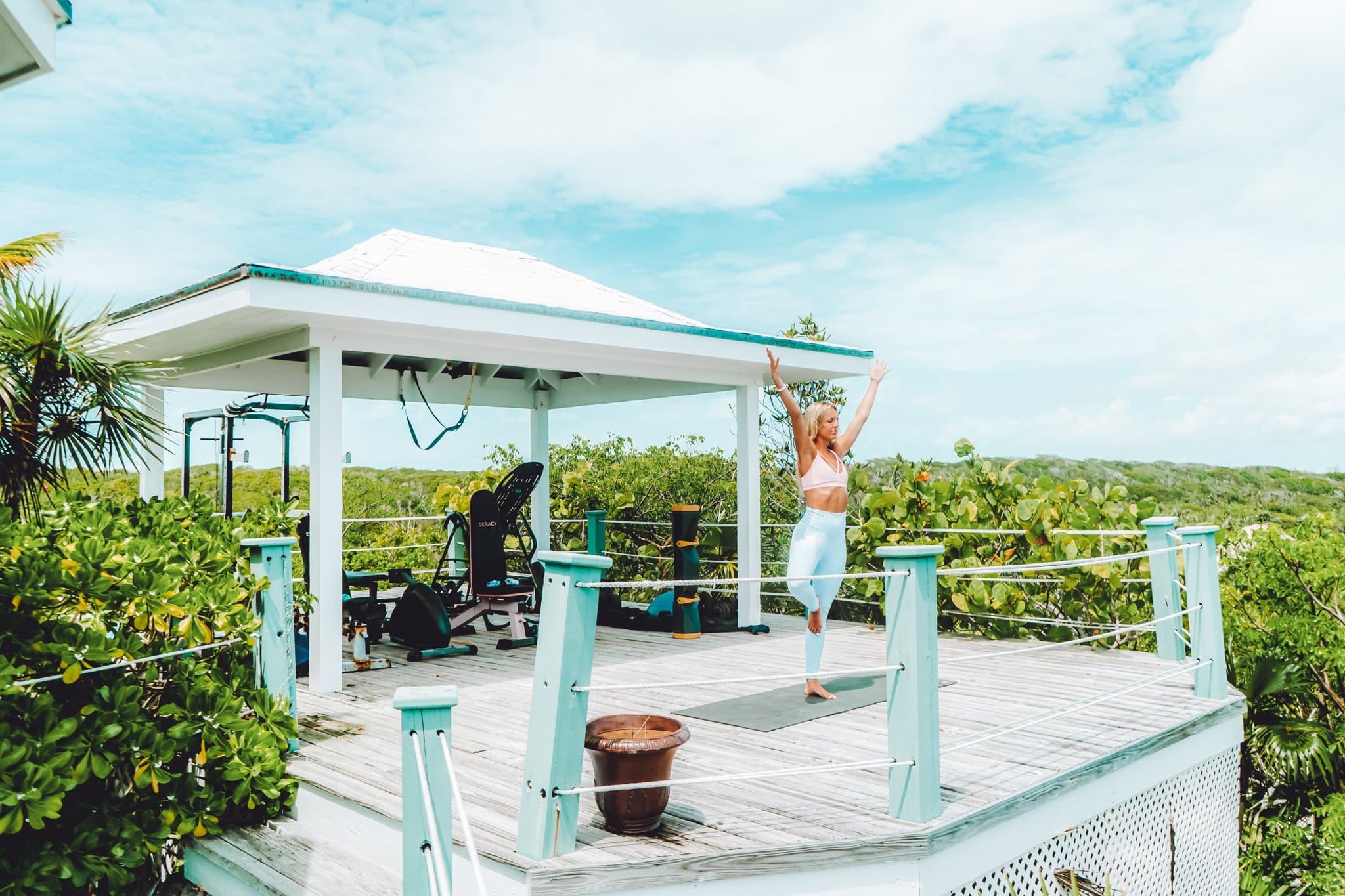 Yellow Suite with two queen beds at Sugar Beach Villa, Little Exuma